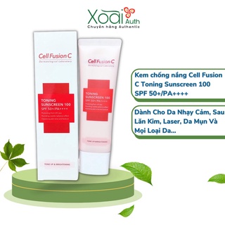 Kem Chống Nắng Cell Fusion C 100 Laser/Clear/Toning Suncreen Dành Cho Da Nhạy Cảm, Sau Lăn Kim, Da Mụn Và Mọi Loại Da