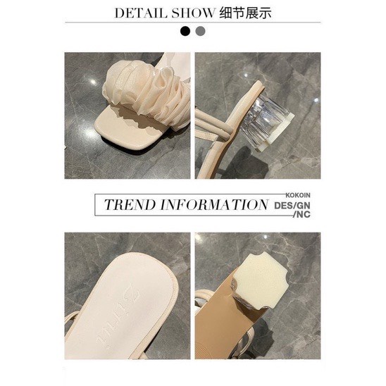 Sandal hottrend 2021 với thiết kế kiểu Pháp
