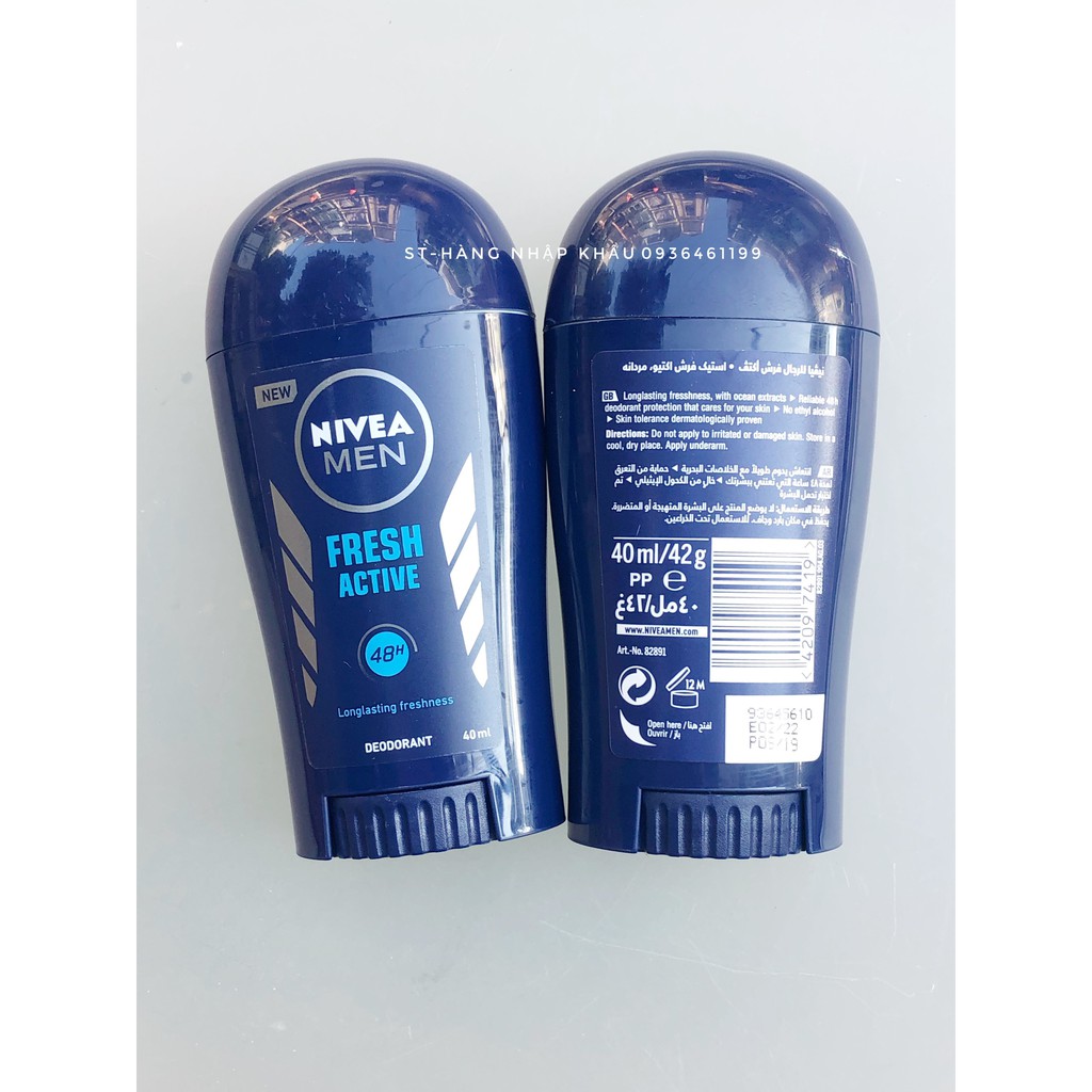 Hàng Đức  – Sáp lăn nách Nivea khử mùi cho nam, khô thoáng 40ml