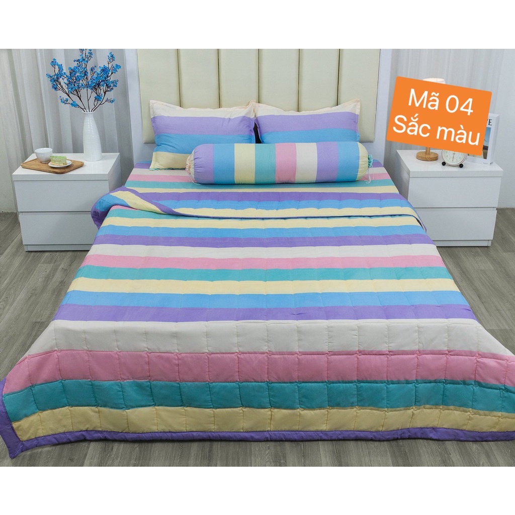 Bộ 5 Món chăn ga gối cotton poly mẫu mã đa dang cực đáng yêu Mã 01-30
