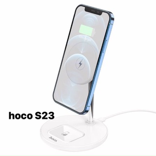 Đế sạc không dây Magsafe 2 in 1 Hoco s23