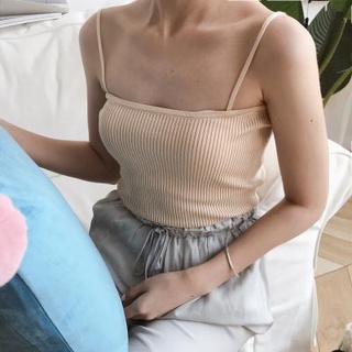 Áo croptop 2 dây nữ, áo 2 dây ngang quai bản thun gân bao đẹp sp000240-babytee