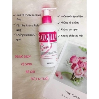 Dung dịch vệ sinh cho bé gái Saugela girl 200ml
