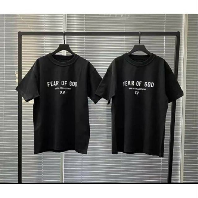 Áo thun tay lỡ fear of god XV, áo thun nam nữ unisex, Cocmer_vn