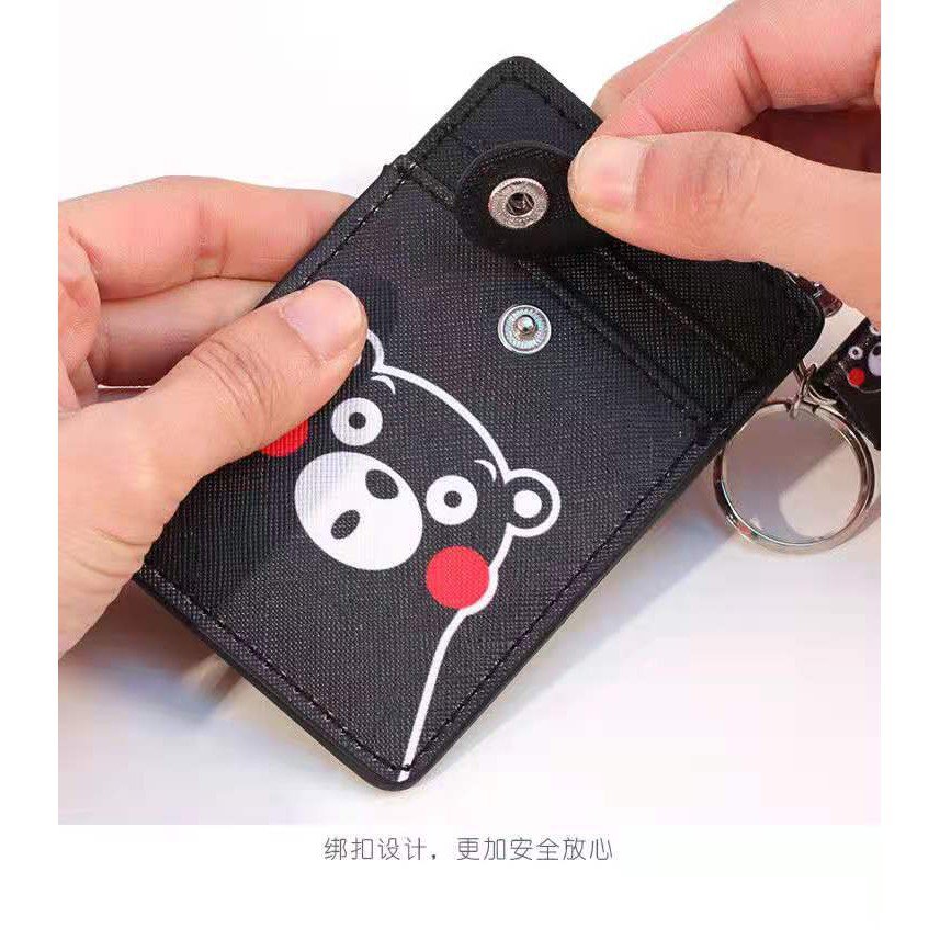 Túi Đựng Thẻ 3 Ngăn Hình Pikachu / Totoro Đáng Yêu Kèm Dây Đeo pikachu totoro 3 Card Slots Student Card Holder With Cute Lanyard