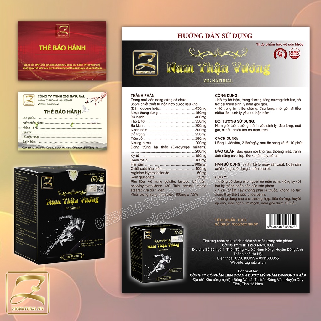 🍂 Thảo dược tăng cường sinh lý nam giới Nam Thận Vương, 90 viên, bổ thận tráng dương sinh tinh bổ huyết