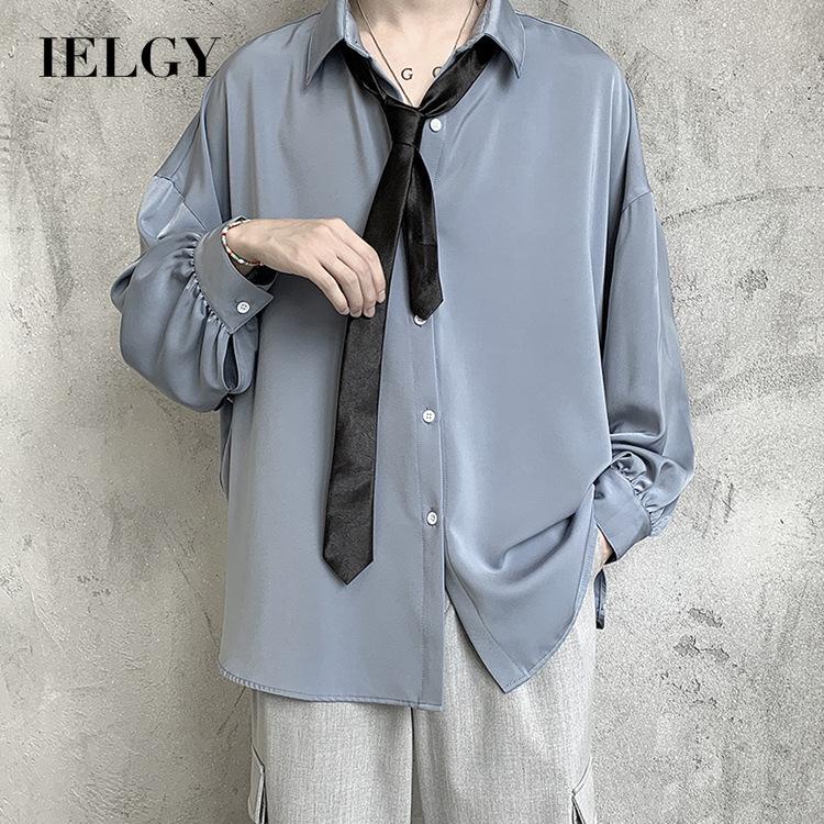 Áo sơ mi IELGY dài tay thời trang Hàn Quốc cho nam