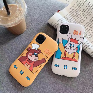 iphone 11 pro max Xr Xs max X Cute Chef Bear Soft TPU Ốp lưng