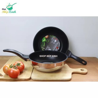 [Mẫu mới nhất ] Chảo chống dính sâu lòng đáy từ cao cấp Fivestar 24cm /26cm/28cm. inox 430.Tặng 5 muỗng inox