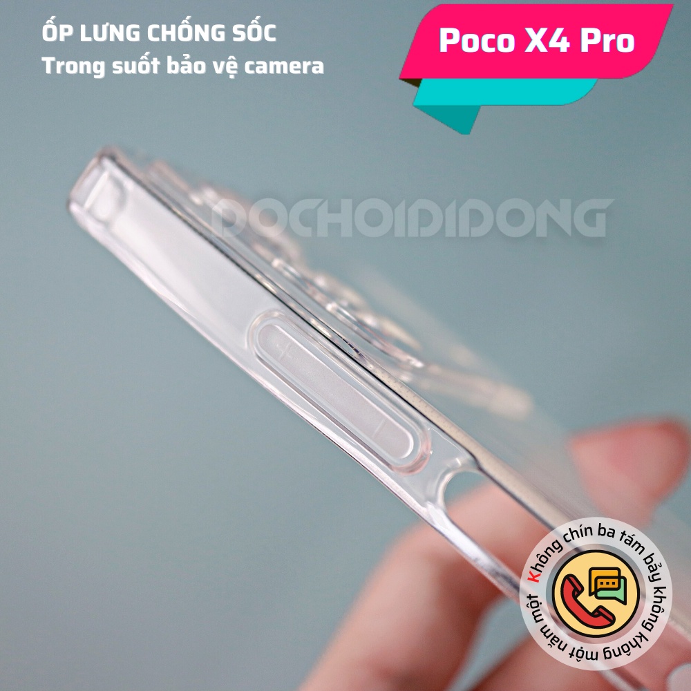 Ốp Lưng Dẻo Trong Suốt Cho Xiaomi Poco X4 Pro Chống Sốc Bảo Vệ Camera