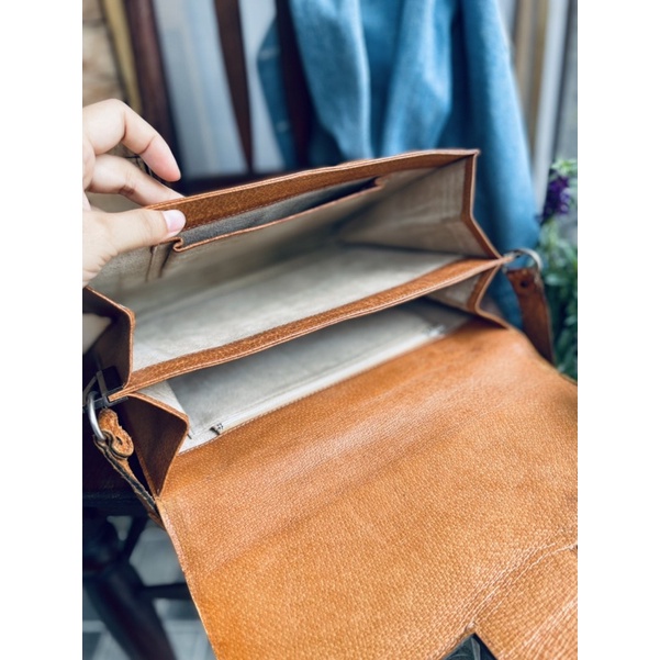 SALE - túi si da heo rừng phom hộp