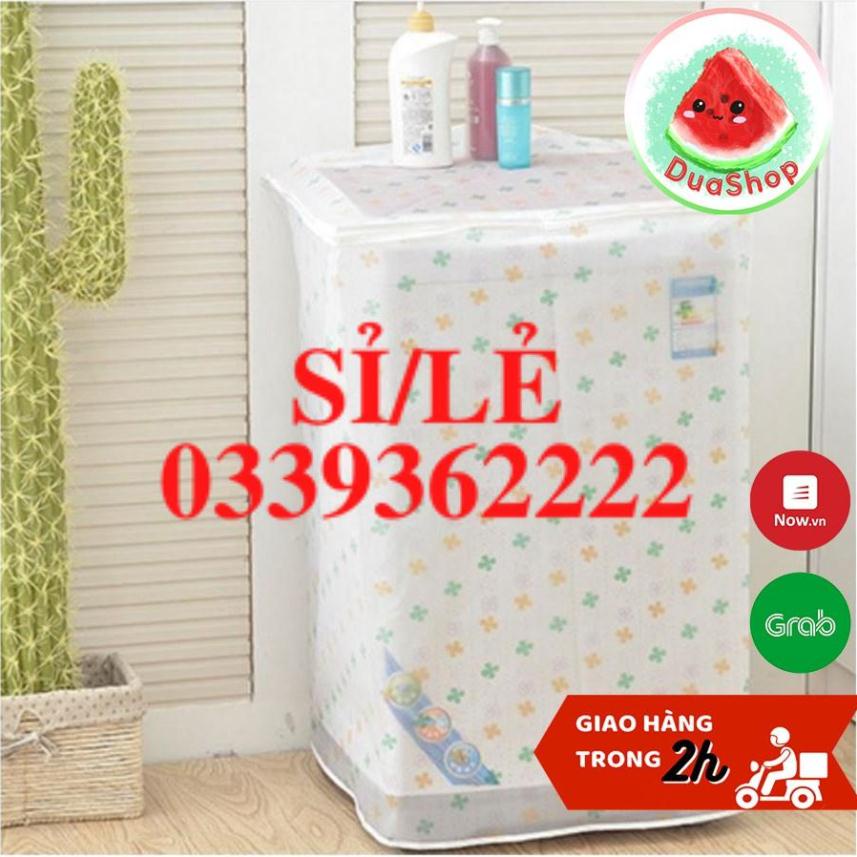 [ HAIANHSHOP ] Áo trùm máy giặt loại đẹp - cửa trên - máy 6-8kg - vỏ bọc máy giặt cửa đứng chống thấm  Duashop &gt;