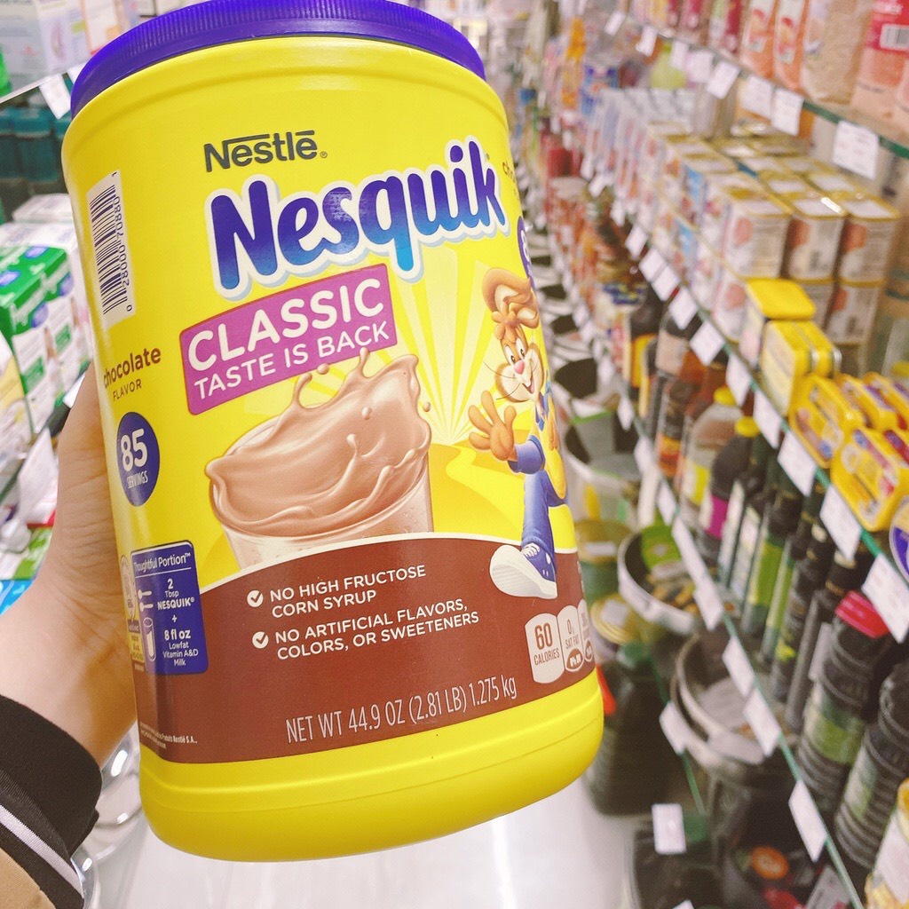 Bột cacao Nesquik hộp 900g- Đức/ 1.275kg hàng Mỹ