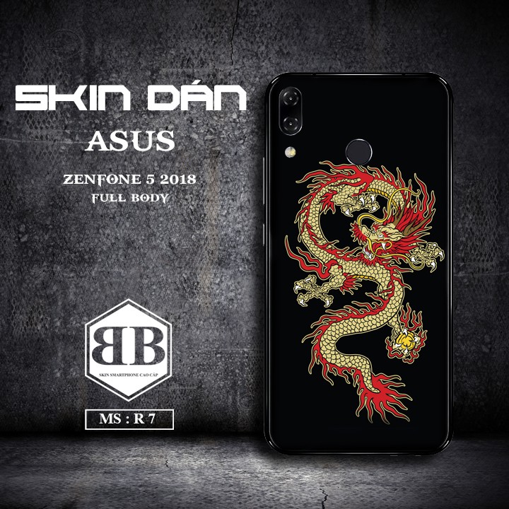 Bộ Skin Dán Asus Zenfone 5 2018 dùng thay ốp lưng điện thoại bao ngầu