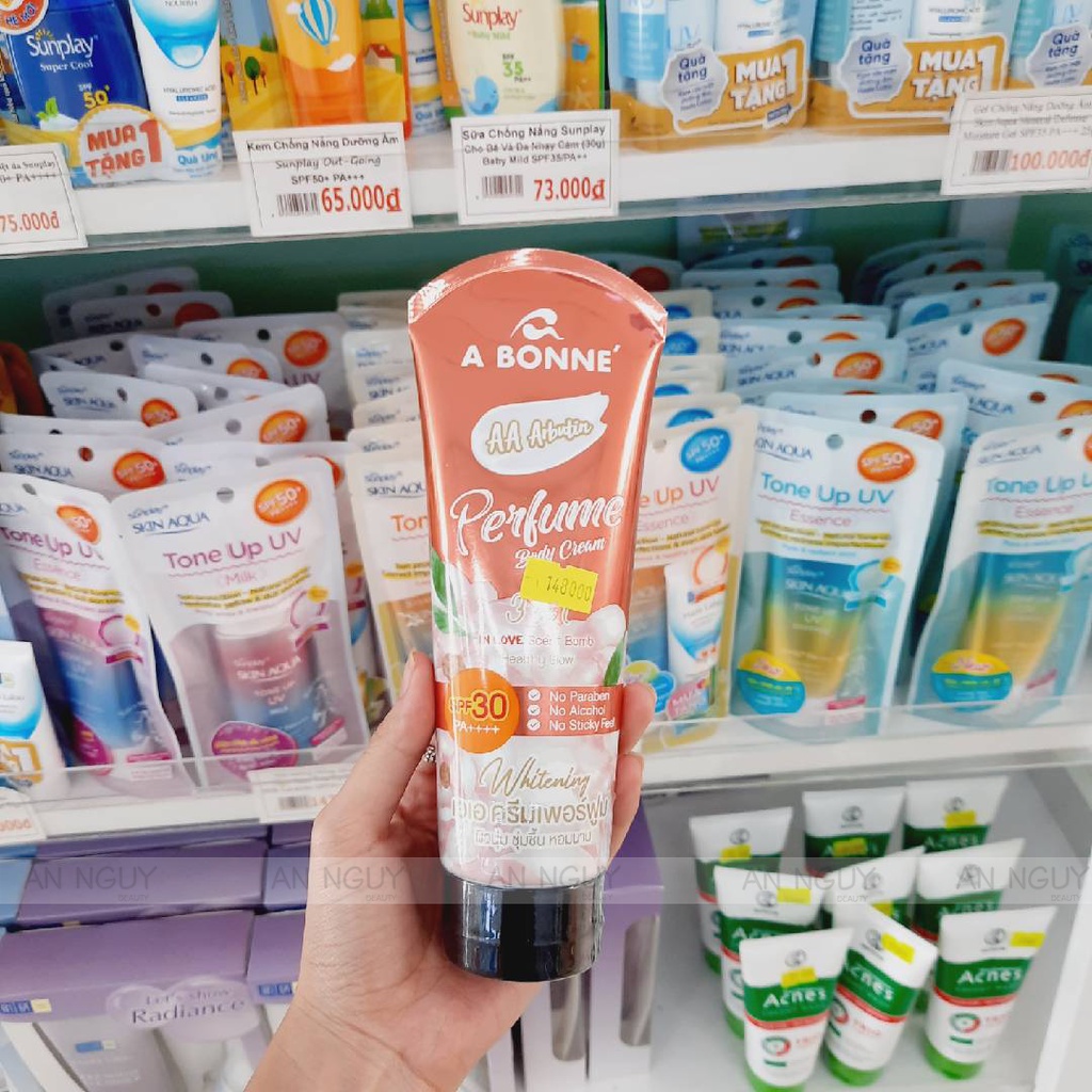 Kem Dưỡng Toàn Thân A Bonne AA Arbutin Perfume Body Cream Hương Nước Hoa SPF30 PA++++ 200ml