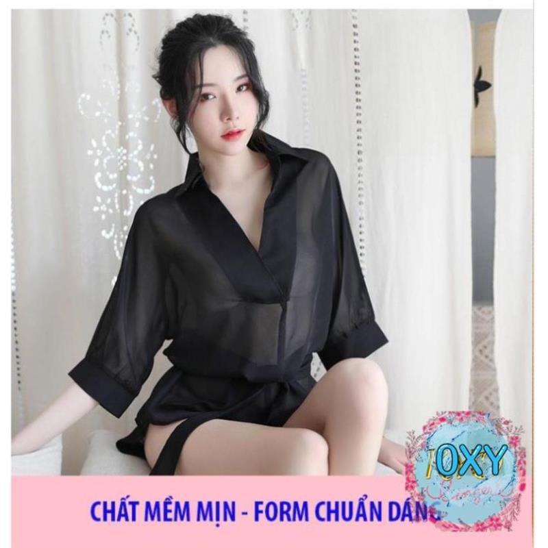 [ MONG MANH DỄ VỠ ] áo sơ mi ngủ nữ cao cấp - váy ngủ đẹp dài quyến rũ B1030 | BigBuy360 - bigbuy360.vn