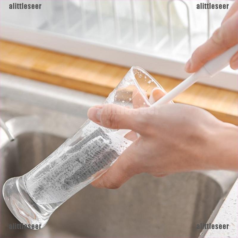 Cọ Rửa Ly Bằng Silicone Cán Dài Tiện Dụng