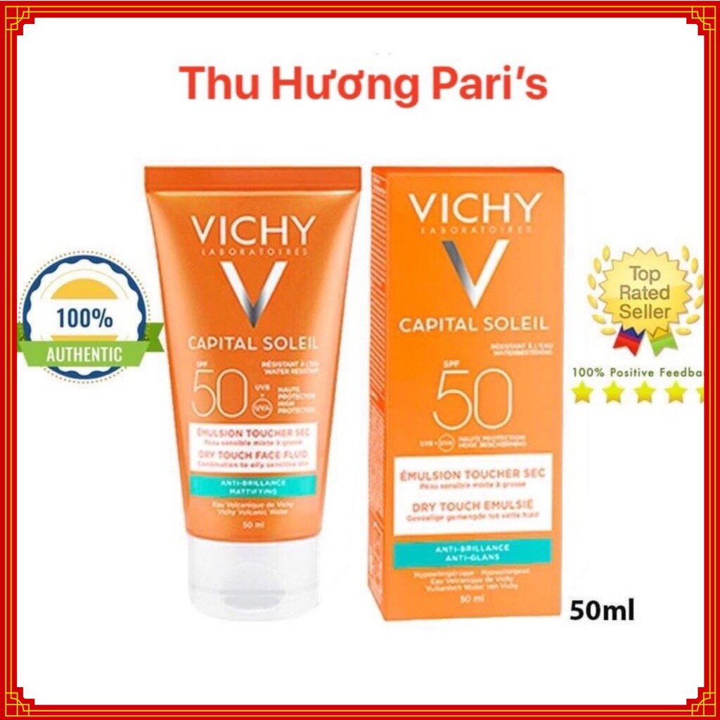  Kem chống nắng Vichy SPF 50 - Kem chống nắng Vichy không gây nhờn rít 50ml | BigBuy360 - bigbuy360.vn