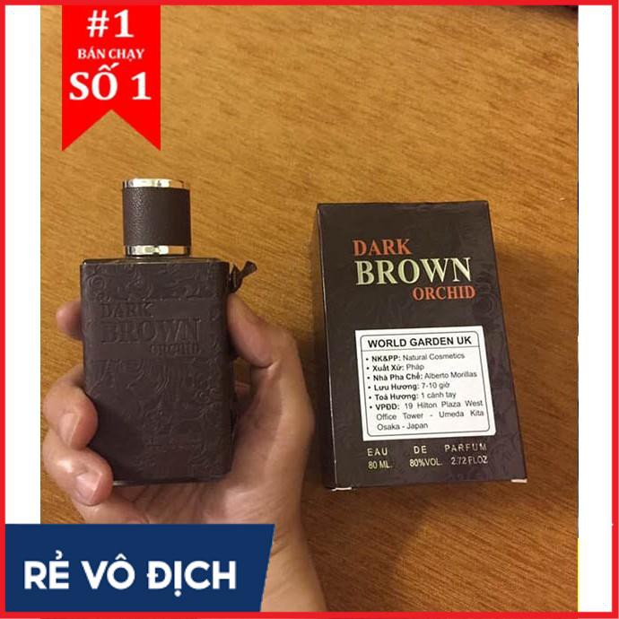 Nước Hoa Nam Nữ Cao Cấp Dark Brown 80ml Hương Thơm Quyến Rũ