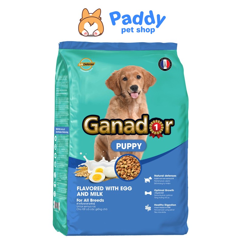 [3kg] Hạt Ganador Puppy Cho Chó Con Vị Trứng & Sữa