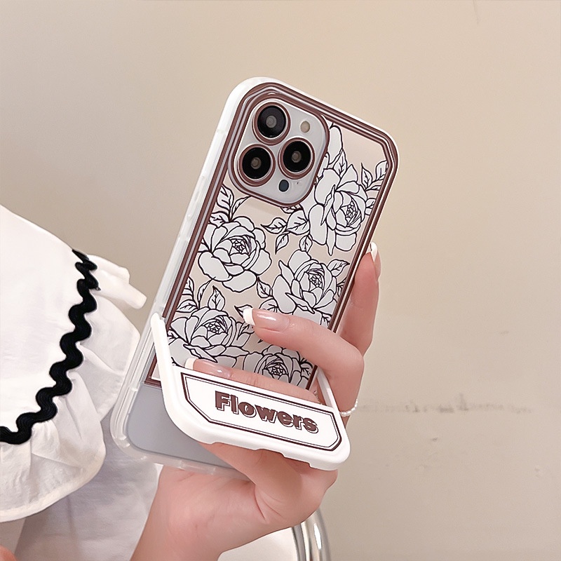 Ốp lưng iphone Ốp Điện Thoại Có Giá Đỡ Ẩn Cho iphone13Promax 11 / 12Pro 6 / 7 / 8plus Dinuo case
