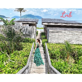 Váy maxi biển