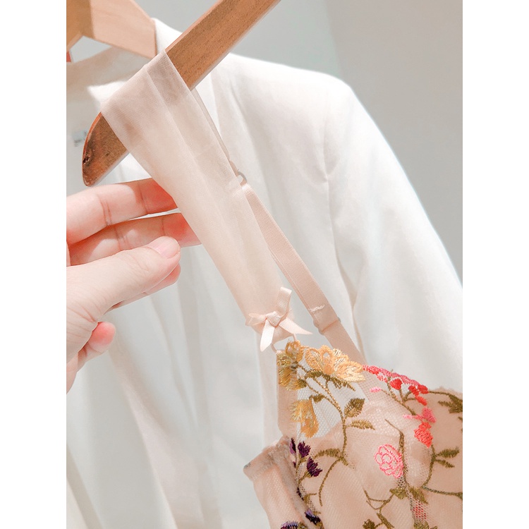 Áo Corset Vintage Thêu Hoa Kiểu Pháp Gợi Cảm -- 210321