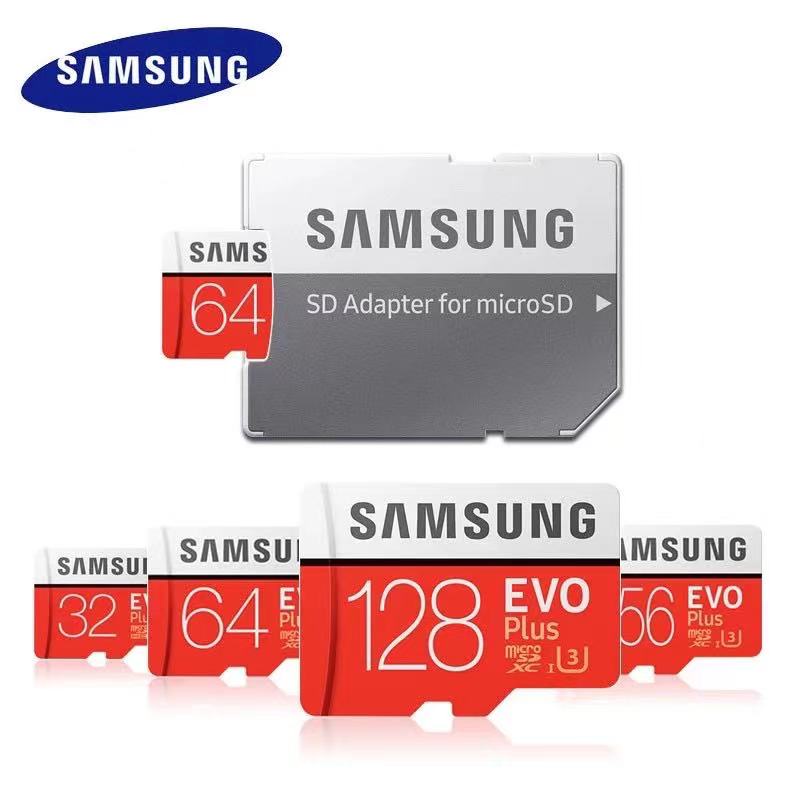 SAMSUNG Thẻ Nhớ Micro SD 32GB 64GB 128GB SDHC SDXC Grade EVO + Class 10 C10 UHS TF SD