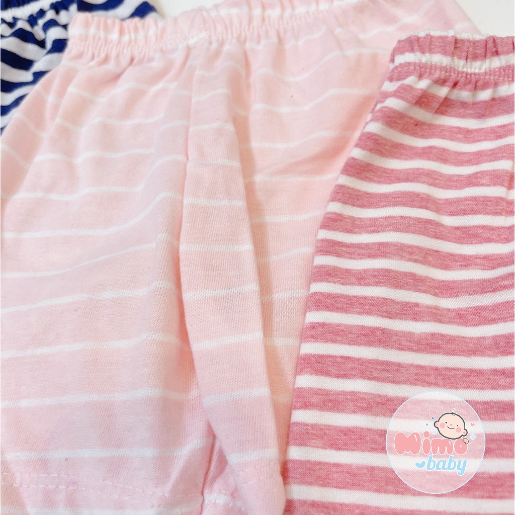 Quần chục đùi cotton kẻ Mimo Baby cho bé