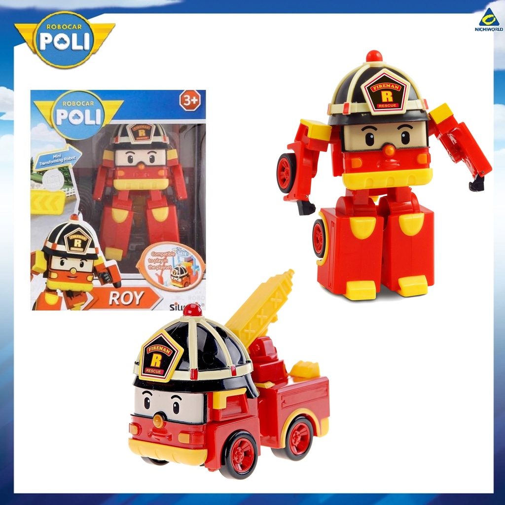 ROBOCAR POLI Mini RoyTransforming 3 "Robot Biến Hình Đồ Chơi Poly Roy Code SVR83049