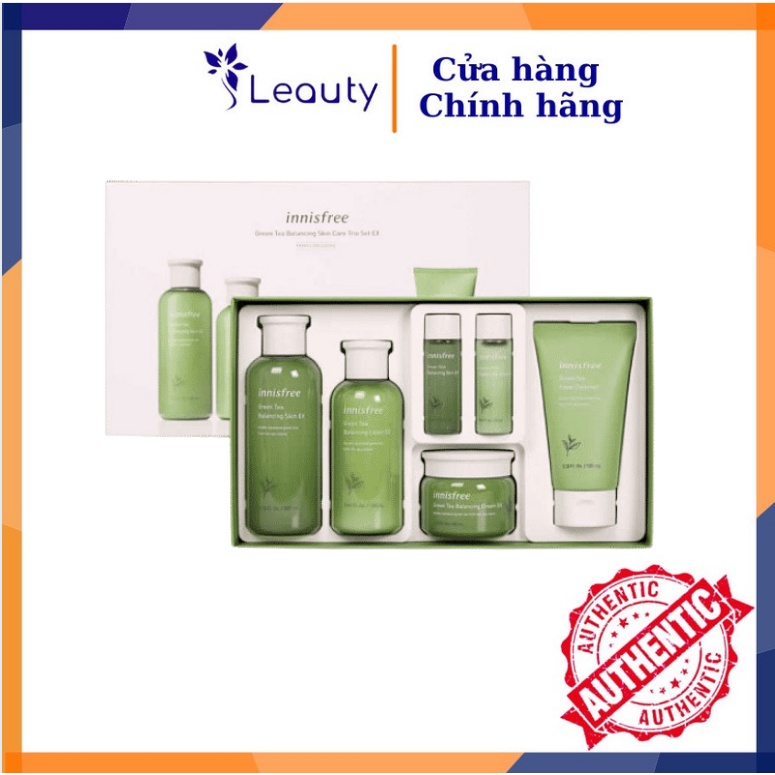 [Bộ Set 6 Món] Dưỡng Da Innisfree Trà Xanh Balancing EX 2020 Hàn Quốc