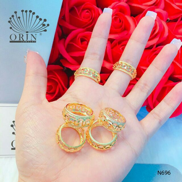 Nhẫn kim tiền mạ vàng 18k mới-NM39