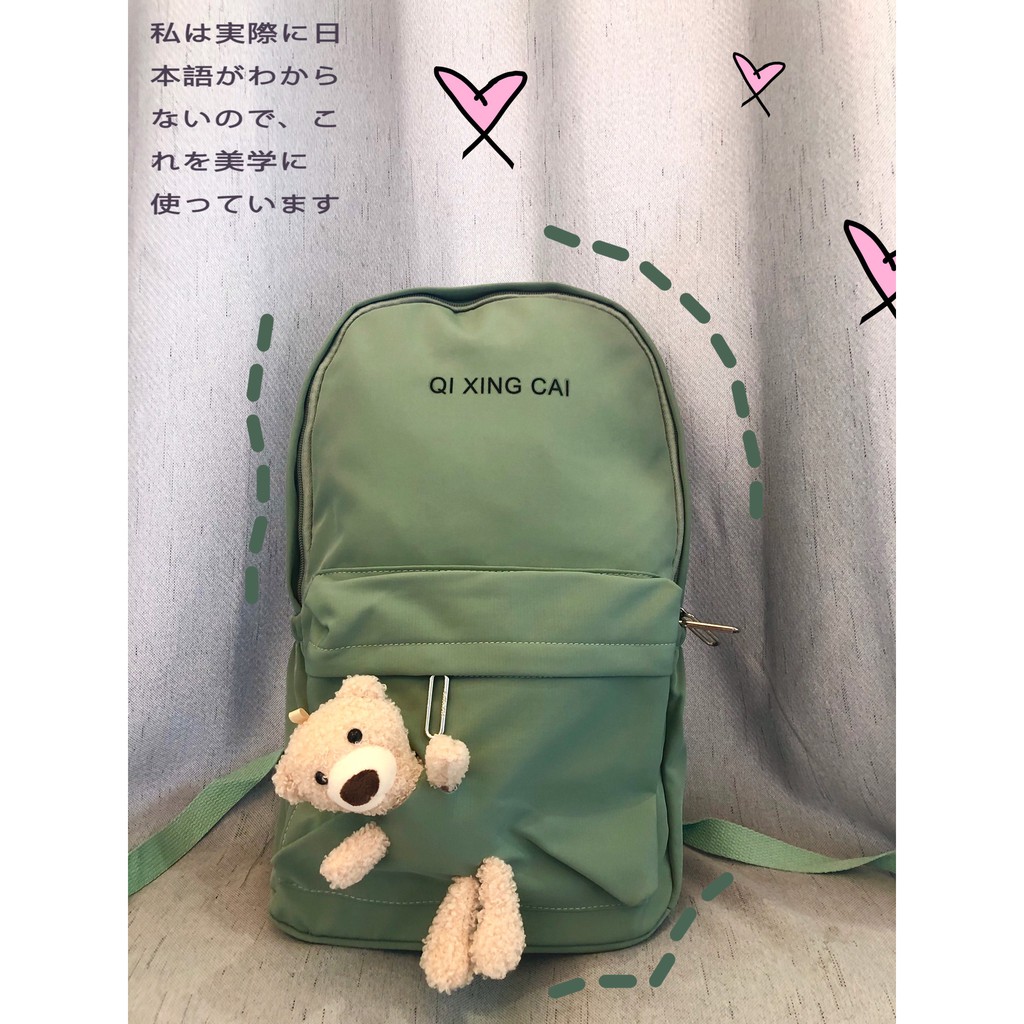 Cặp Học Sinh🎒 Balo Nữ 🎒 FREE SHIP🎒 Balo Học Sinh Gấu Siêu Đáng Yêu, Vải Chống Thấm (ẢNH+VID THẬT)