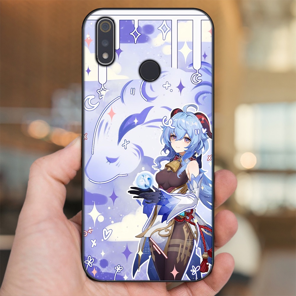 Ốp lưng Realme 3, 3 Pro viền đen in hình Ganyu Genshin Impact
