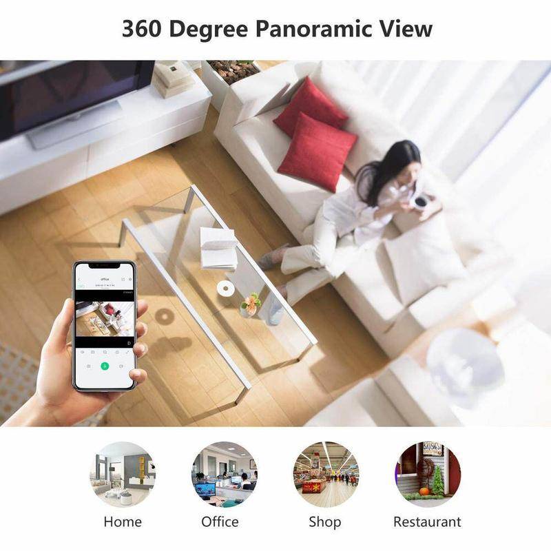 Camera An Ninh IP IP 3600Pro 360 Độ° Camera An Ninh Không Dây WiFi 3MP HD Góc Rộng Tầm Nhìn Ban Đêm VR CCTV