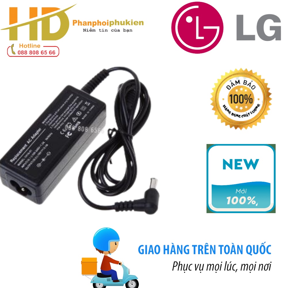 Adapter Nguồn Mành Hình LG 19V 1.7A Chính Hãng