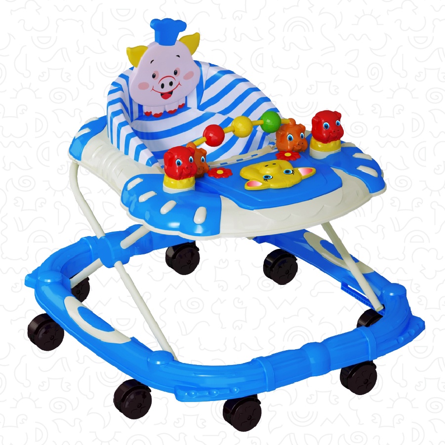 Xe Tập Đi Nhựa Chợ Lớn L4 Chú Heo Con  Cho Bé Từ 6 đến 12 Tháng