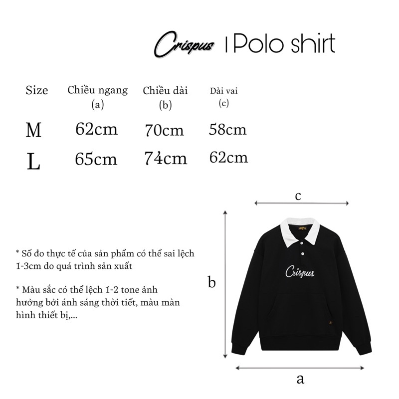 ÁO POLO TAY DÀI FORM UNISEX - POLO SHIRT CRISPUS