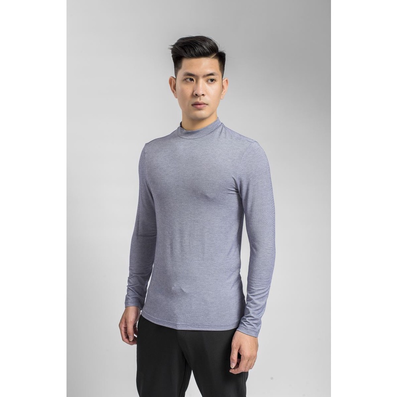 Áo giữ nhiệt Aristino cổ lọ  giữ ấm thấm hút thoáng khí ALT002W8
