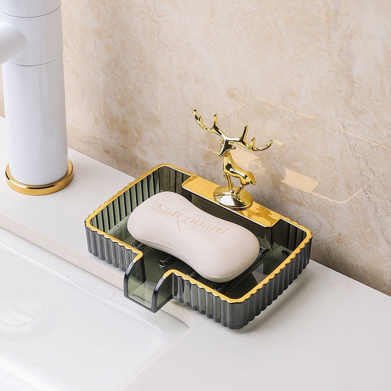 Khay Đựng Xà Phòng Ráo Nước Không Cần Đục Lỗ Phong Cách Bắc Âu