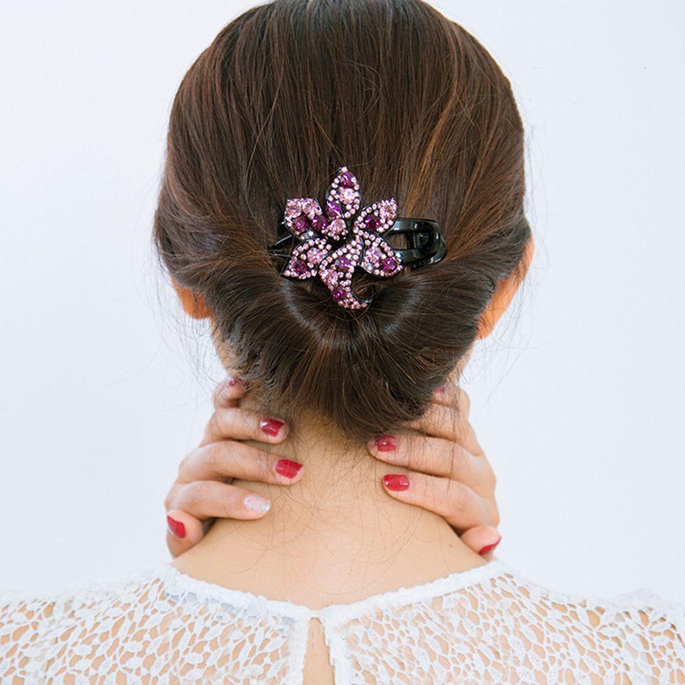 Kẹp Tóc Đuôi Ngựa Phong Cách Vintage Cho Nữ WMES15H Giá Đỡ|Kẹp Mỏ Vịt Gắn Lò Xo Chuyên Dụng