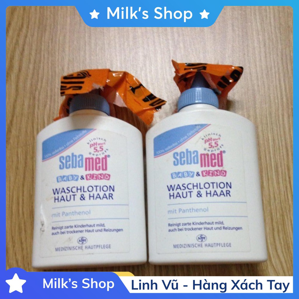 Sữa tắm và gội SEBAMED Baby & Child Waschlotion da và tóc 200ml - Chăm sóc cơ thể bé
