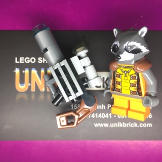 Lego UNIK BRICK Rocket Raccoon Gấu mèo Mỹ trong Super Heroes Siêu anh hùng chính hãng (như hình).