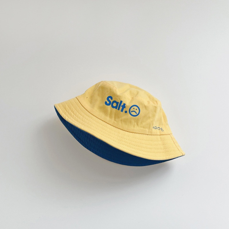 Nón tai bèo hai mặt in chữ đơn giản thời trang cho bé