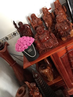 Giỏ hoa hồng sáp thơm