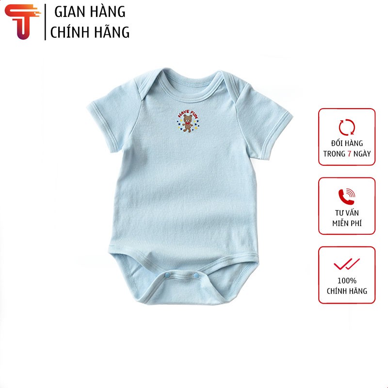 COMBO 2 Bộ Bodysuit Cộc Tay Cho Bé Trai Và Bé Gái Từ 0-14kg TANOSA KIDS