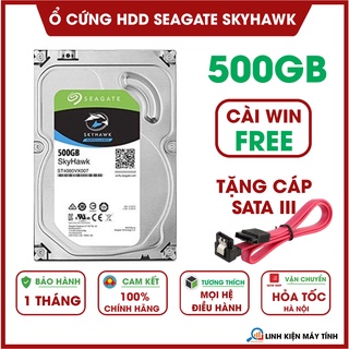 Ổ cứng HDD Seagate Skyhawk 500GB - Mới 99% - Tặng cáp sata 3 - Bảo hành 1 tháng