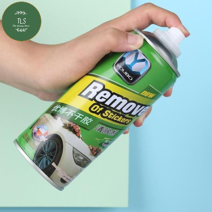 Chai Xịt Tẩy Keo, Nhưa Đường, Băng Dính, Vết Bám Khó Rửa Trên Xe Máy, Ô Tô Remove of sticker 450ml