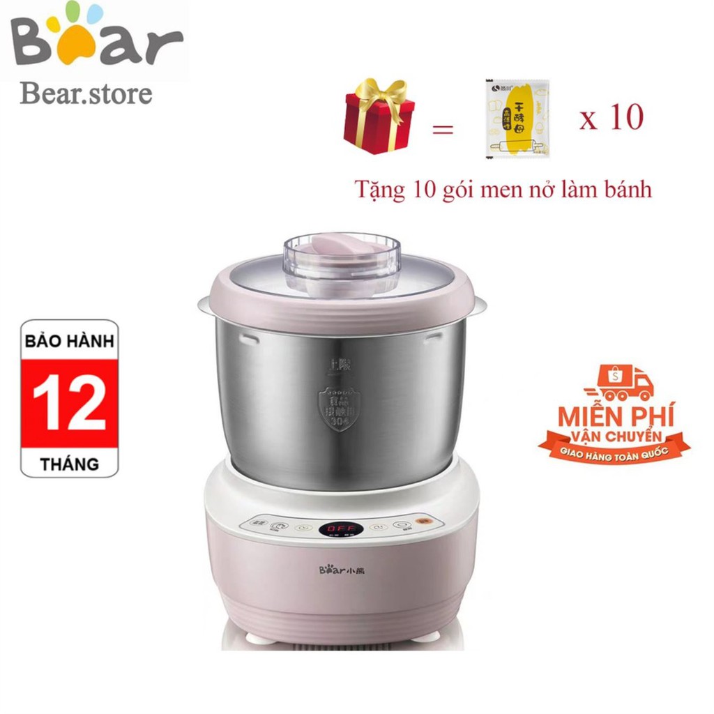 [Mã ELHA22 giảm 6% đơn 300K] Máy Nhồi Bột, Trộn Bột Bear HMJ-A50B1 (5L) - Hàng Chính Hãng