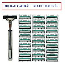 Combo 1 dạo cạo râu và 30 lưỡi dao kép Dao cạo râu